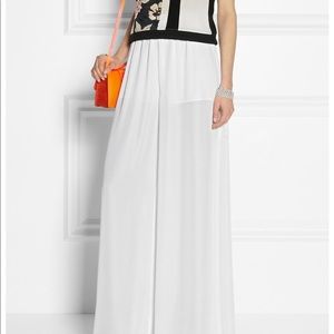 Alice + Olivia white wide leg pants